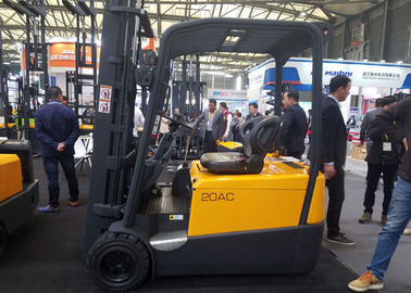 Dual Front Driving Electric Forklift Truck, 3 Wheel Forklift 13km / H Kecepatan Travel