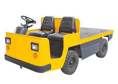 Pneumatic Battery Operated Platform Truck, Electric Industrial Tow Tractors 3000kg