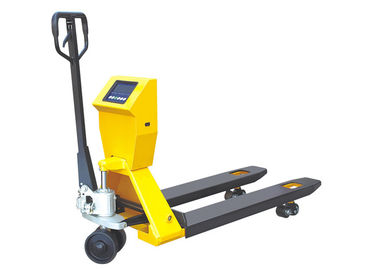 kualitas  Warehousing Mobile Pallet Truck With Scale High Strength Frame 1150mm​ Fork Length pabrik
