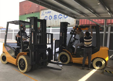Baterai Besar Forklift Truck 3000kg, Pengontrol Ganda Fork Angkat Truk