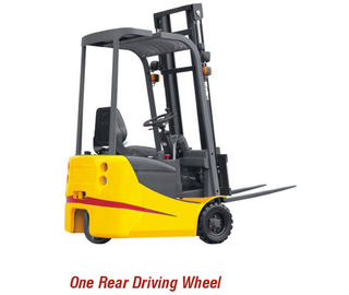 Rear Wheel Drive Truk Angkat Gudang, 1 Ton Tiga Roda Forklift Listrik
