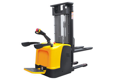 Automatic Ride On Electric Pallet Stacker AC Motor 1500kg Warna Kuning