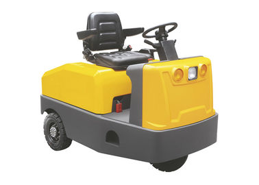 Yellow 3 Ton Small Electric Tractor , Car Shape Battery Driven Electric Tow Tugs